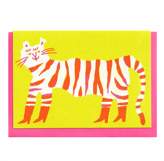 Tiger in Boots Card