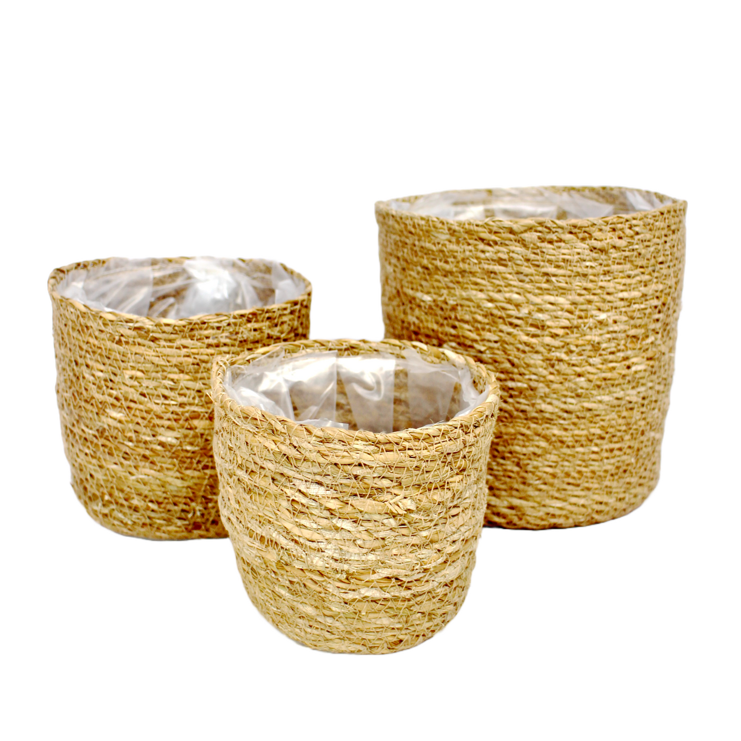 Woven Seagrass Basket Planter - 5 Sizes